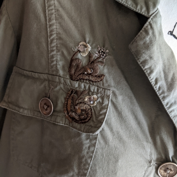 Chico's Embroidered Spring Jacket - Picture 14 of 16